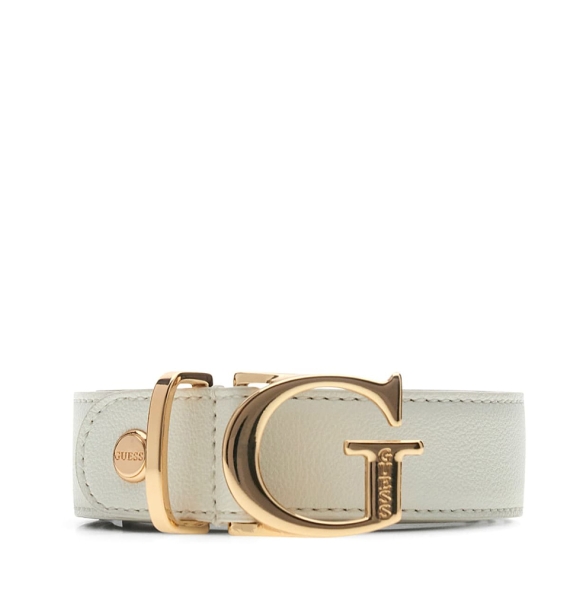 Ζώνη GUESS Bianca Adj&Not Rev H30 BW9362P6230 Λευκό