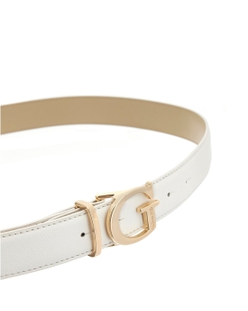 Ζώνη GUESS Bianca Adj&Not Rev H30 BW9362P6230 Λευκό