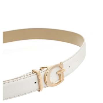 Ζώνη GUESS Bianca Adj&Not Rev H30 BW9362P6230 Λευκό