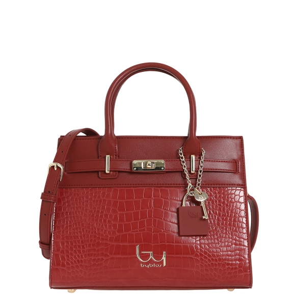 Τσάντα ByBYBLOS Lily BYBS58B02 Κόκκινο Κροκό