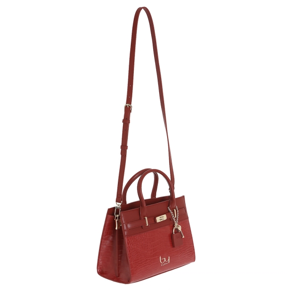 Τσάντα ByBYBLOS Lily BYBS58B02 Κόκκινο Κροκό