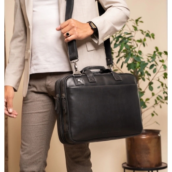 Δερμάτινος χαρτοφύλακας THE CHESTERFIELD BRAND Iseo C40.110000 Μαύρο