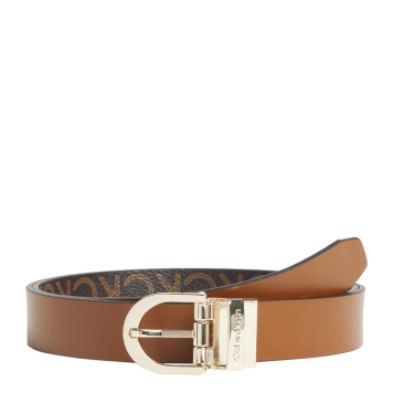Ζώνη CALVIN KLEIN CK Must 9981 2.5cm Διπλής Όψεως Καφέ