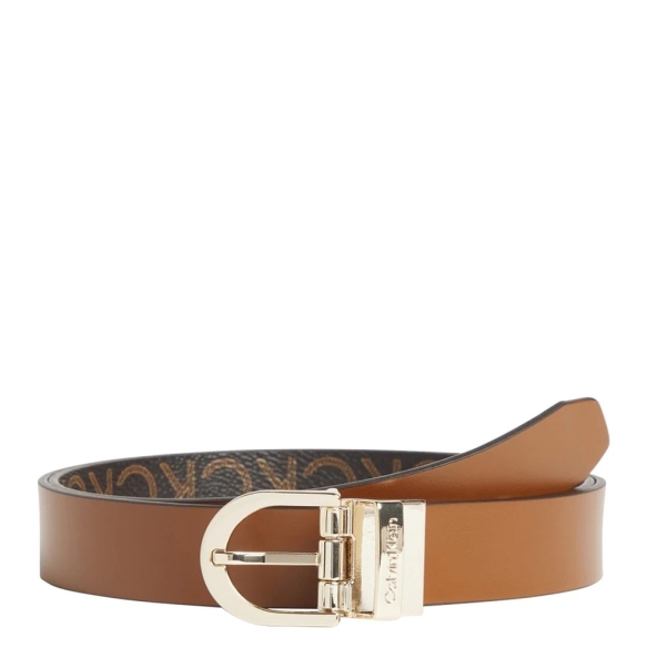 Ζώνη CALVIN KLEIN CK Must 9981 2.5cm Διπλής Όψεως Καφέ
