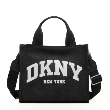 Τσάντα DKNY Hadlee Small Canvas Logo Tote Bag R41AOC80 Μαύρο