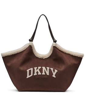 Τσάντα DKNY Paula Tote Handbag R63ACE48 Καφέ