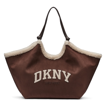 Τσάντα DKNY Paula Tote Handbag R63ACE48 Καφέ