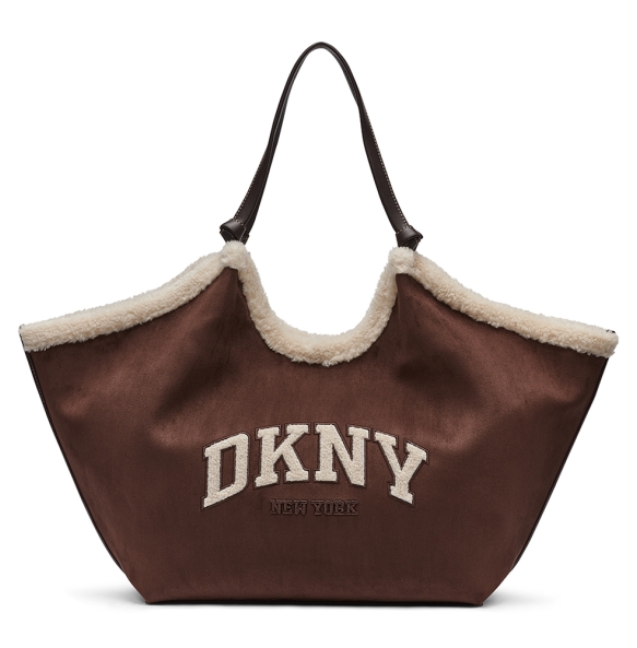 Τσάντα DKNY Paula Tote Handbag R63ACE48 Καφέ