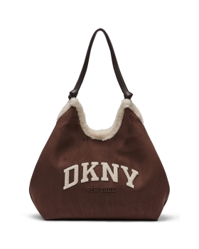 Τσάντα DKNY Paula Tote Handbag R63ACE48 Καφέ