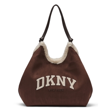 Τσάντα DKNY Paula Tote Handbag R63ACE48 Καφέ