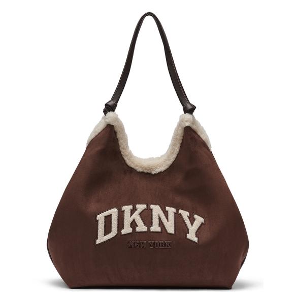 Τσάντα DKNY Paula Tote Handbag R63ACE48 Καφέ
