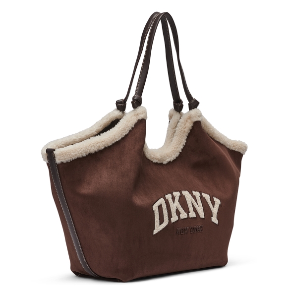 Τσάντα DKNY Paula Tote Handbag R63ACE48 Καφέ