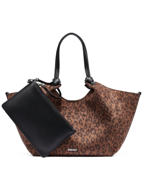 Τσάντα DKNY Paula Tote Handbag R63BIE49 Λεοπάρ