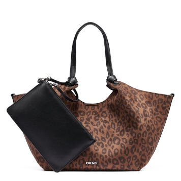 Τσάντα DKNY Paula Tote Handbag R63BIE49 Λεοπάρ