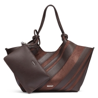 Τσάντα DKNY Paula Tote Handbag R63AME49 Καφέ