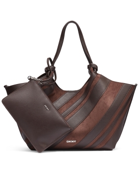 Τσάντα DKNY Paula Tote Handbag R63AME49 Καφέ