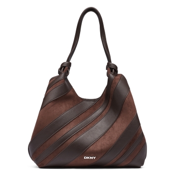 Τσάντα DKNY Paula Tote Handbag R63AME49 Καφέ
