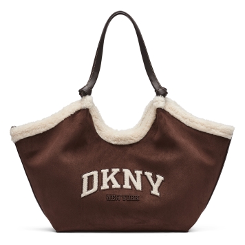 Τσάντα DKNY Paula Tote Handbag R63ACE49 Καφέ