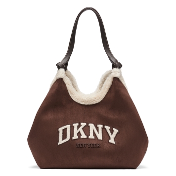 Τσάντα DKNY Paula Tote Handbag R63ACE49 Καφέ