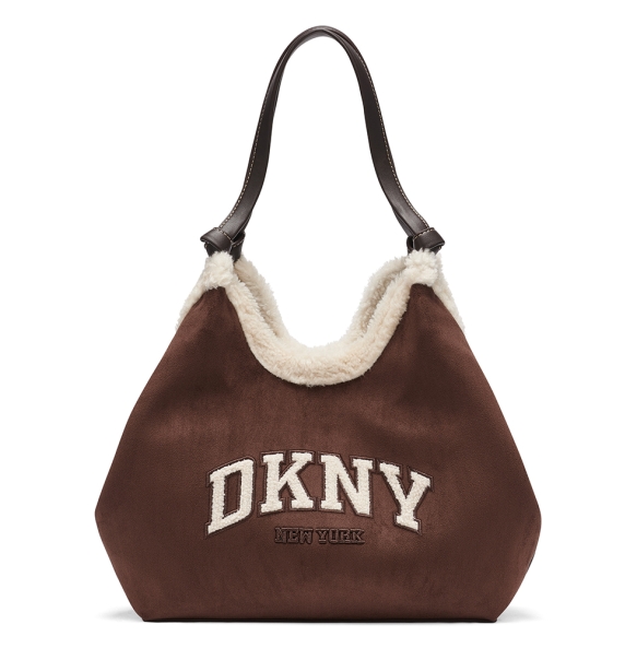Τσάντα DKNY Paula Tote Handbag R63ACE49 Καφέ