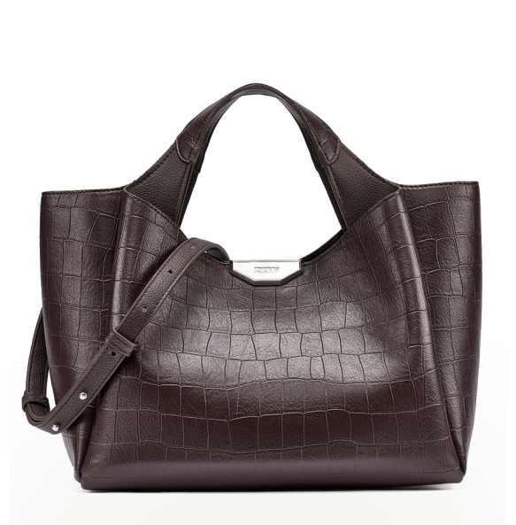 Τσάντα DKNY Willa Satchels Handbag R63DPG33 Καφέ