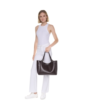 Τσάντα DKNY Willa Tote Handbag R63APG32 Καφέ