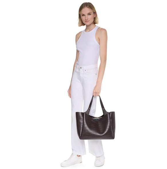 Τσάντα DKNY Willa Tote Handbag R63APG32 Καφέ