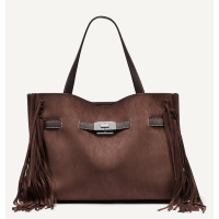 Τσάντα DKNY Bryar Satchels Handbag R63DLK43 Καφέ