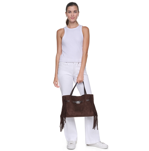 Τσάντα DKNY Bryar Satchels Handbag R63DLK43 Καφέ Τσάντα DKNY Bryar Satchels Handbag R63DLK43 Καφέ