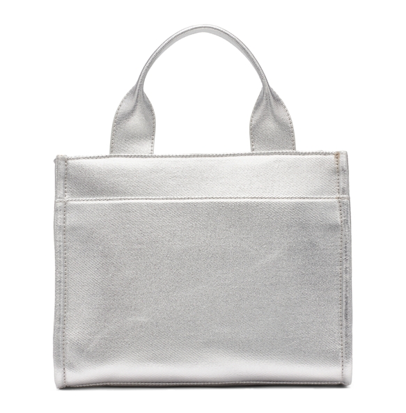 Τσάντα DKNY Hadlee Small Metallic Logo Tote Bag R54ADC80 Ασημί