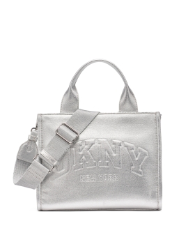 Τσάντα DKNY Hadlee Small Metallic Logo Tote Bag R54ADC80 Ασημί