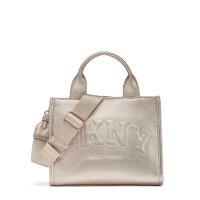 Τσάντα DKNY Hadlee Small Metallic Logo Tote Bag R54ADC80 Χρυσό