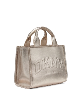 Τσάντα DKNY Hadlee Small Metallic Logo Tote Bag R54ADC80 Χρυσό