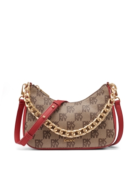 Τσάντα DKNY Jenna Crossbody Bag R53E6I10 Καφέ