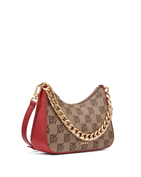 Τσάντα DKNY Jenna Crossbody Bag R53E6I10 Καφέ