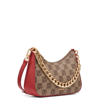 Τσάντα DKNY Jenna Crossbody Bag R53E6I10 Καφέ