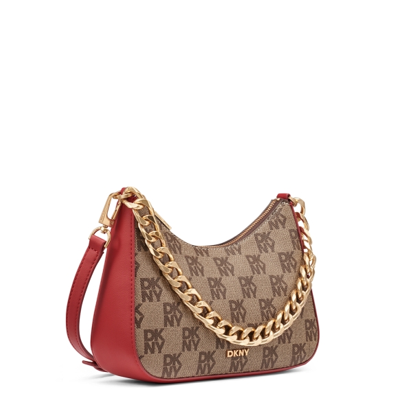 Τσάντα DKNY Jenna Crossbody Bag R53E6I10 Καφέ