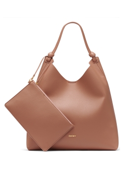 Τσάντα DKNY Paula Hobos Shoulder bag R54CAO07 Κάμελ