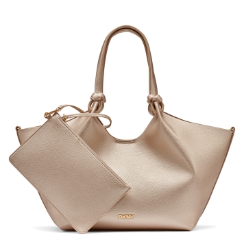 Τσάντα DKNY Paula Medium Tote Handbag R42BAE49 Χρυσό