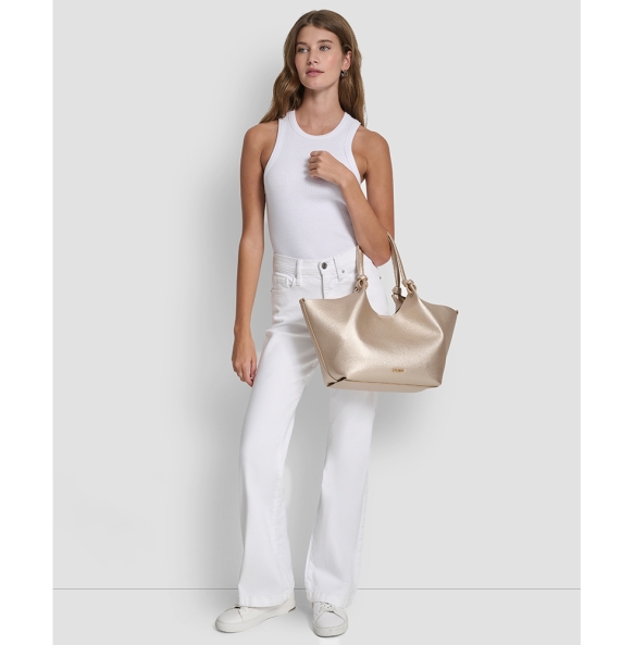 Τσάντα DKNY Paula Medium Tote Handbag R42BAE49 Χρυσό Τσάντα DKNY Paula Medium Tote Handbag R42BAE49 Χρυσό