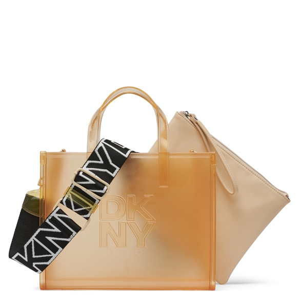 Τσάντα DKNY Hadlee Small Jelly Tote Bag R51AVC80 Κίτρινο