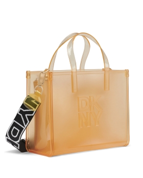 Τσάντα DKNY Hadlee Small Jelly Tote Bag R51AVC80 Κίτρινο