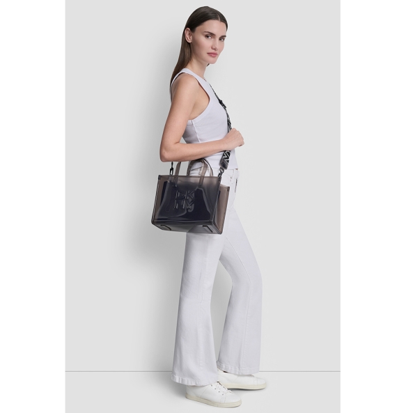 Τσάντα DKNY Hadlee Small Jelly Tote Bag R51AVC80 Μαύρο