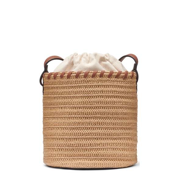 Τσάντα DKNY Rocco Bucket Handbag R61JYP93 Ψάθα
