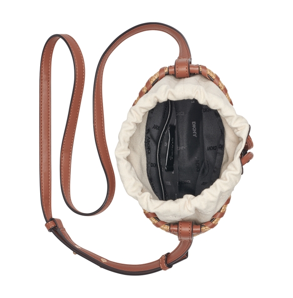 Τσάντα DKNY Rocco Bucket Handbag R61JYP93 Ψάθα