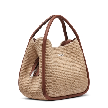 Τσάντα DKNY Capri Hobos Handbag R61CDK69 Ψάθα