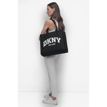 Τσάντα DKNY Hadlee Large Logo Tote Bag R51AGJ50 Μαύρο