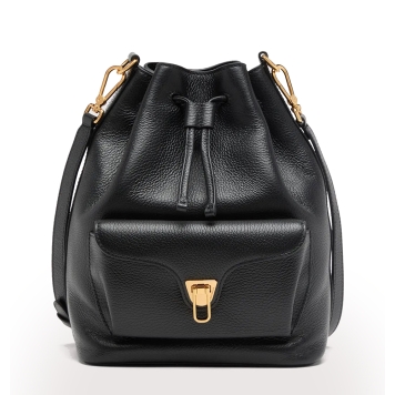 Τσάντα COCCINELLE Beat Generation Medium E1TFK230201 Μαύρο