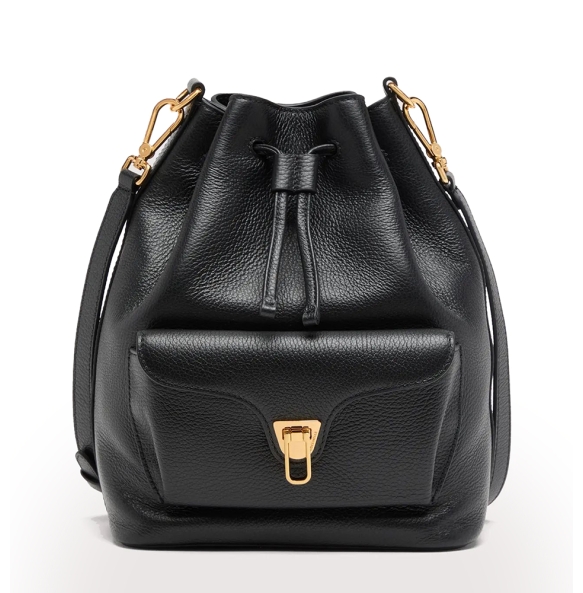 Τσάντα COCCINELLE Beat Generation Medium E1TFK230201 Μαύρο