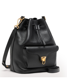 Τσάντα COCCINELLE Beat Generation Medium E1TFK230201 Μαύρο